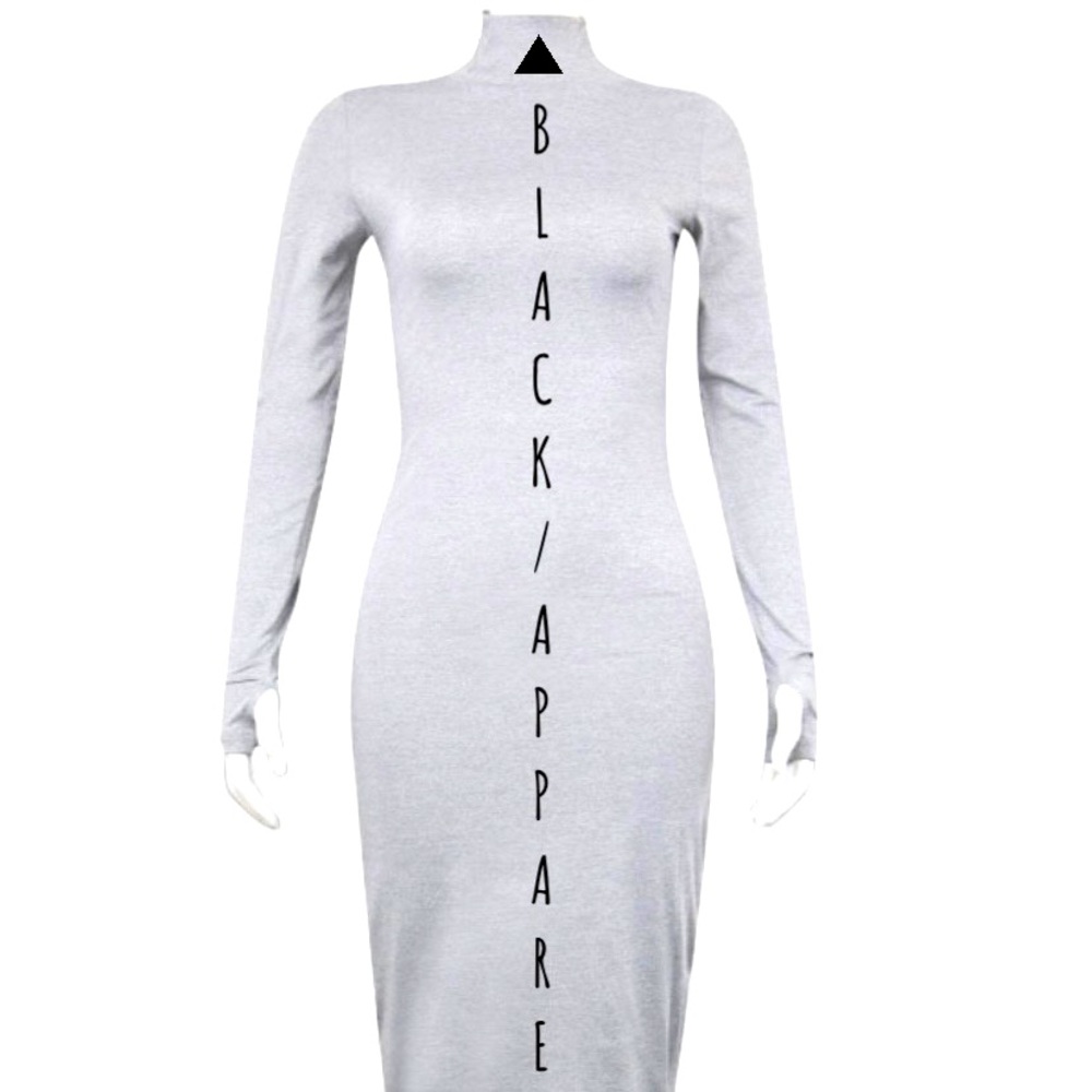 Black Apparel Long Body Dress
